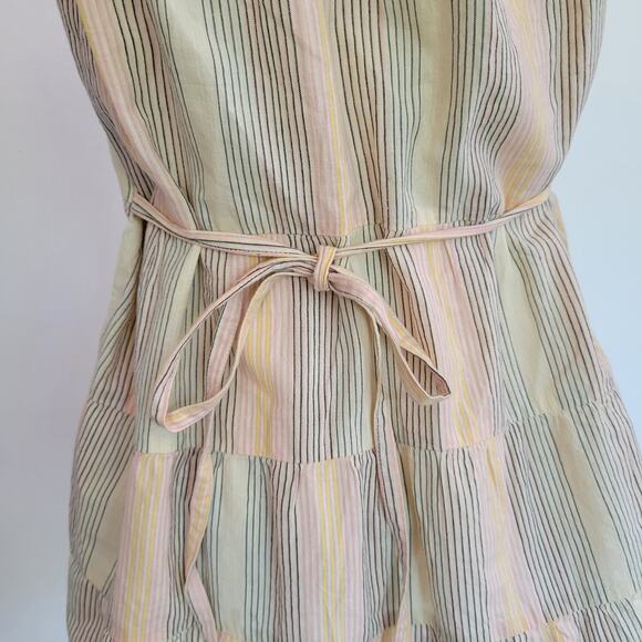 Anthropologie Odille Refracted Tank Tie Back Summer Neutrals Plus Women 14 - Picture 8 of 13